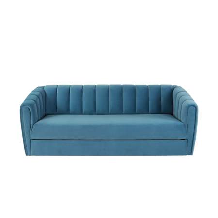 Canapé-lit Adana gris, Cadre en eucalyptus, Matelas en mousse froide, 84x214x84cm Moderne - Rousseau